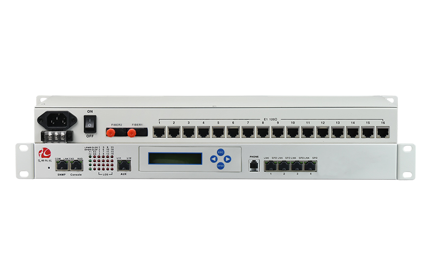 深夜成人视频科技-16E1+4xFE 物理隔離 帶LCD顯示 PDH深夜视频网站