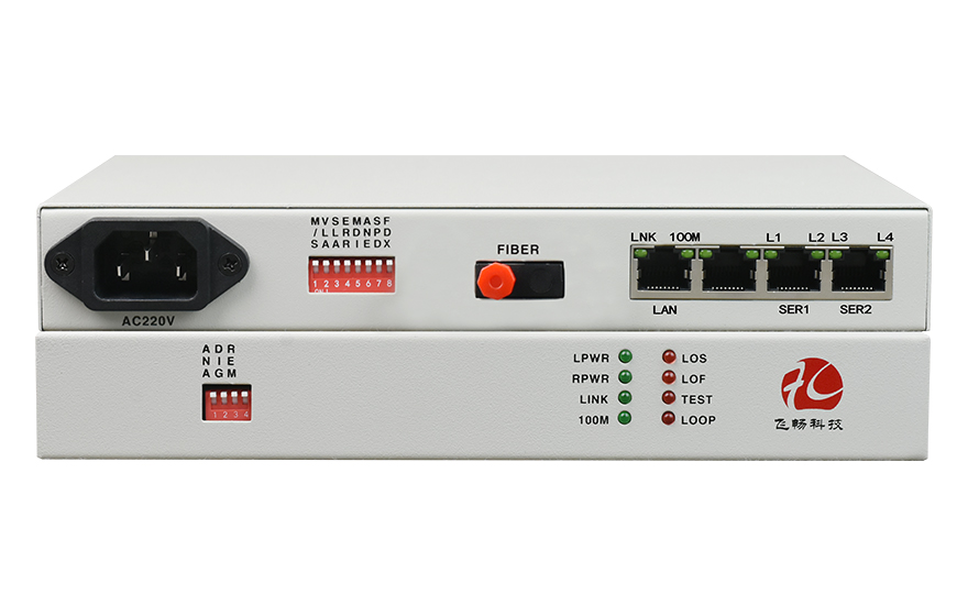 深夜成人视频科技-光纖-ETH+2RS232轉換器（帶寬2M）