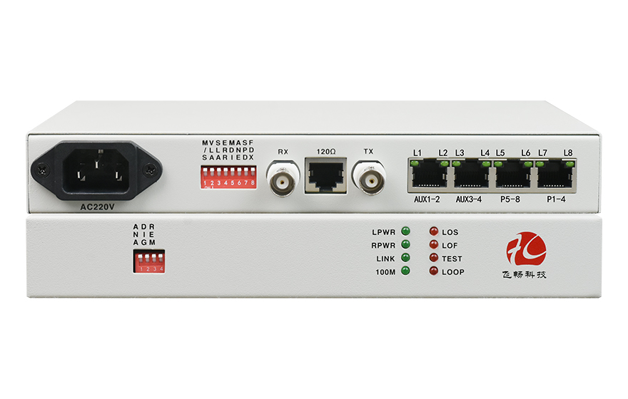 深夜成人视频科技-桌麵型8路電話+4RS232 E1 複用