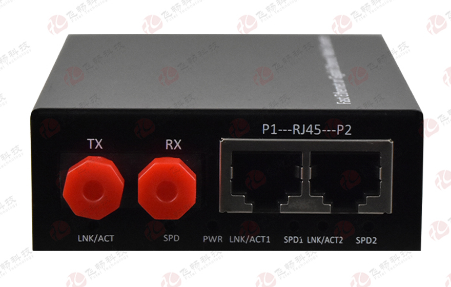 深夜成人视频科技-B係列 2路百兆光纖收發器（外置電源）