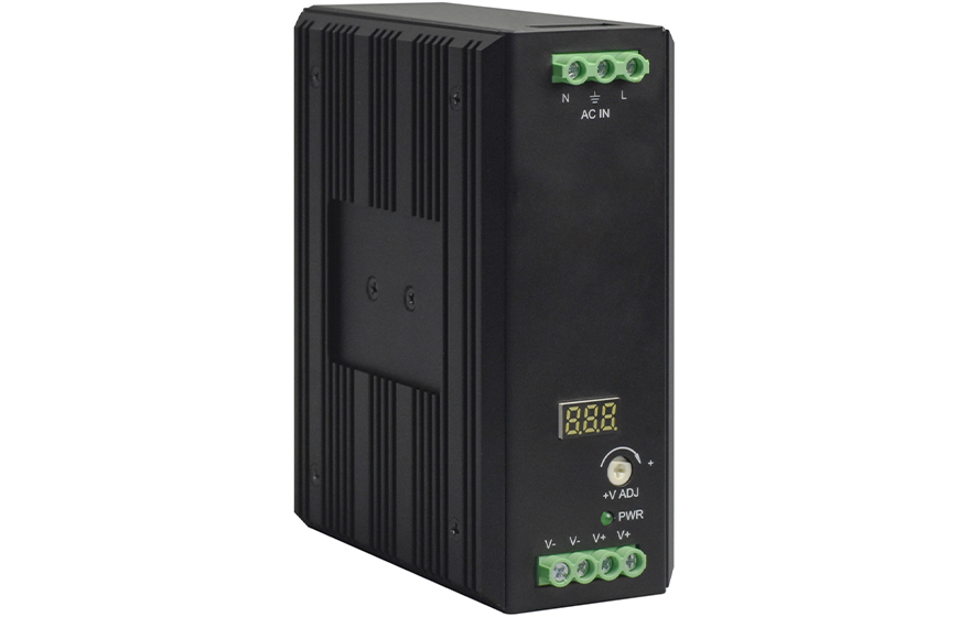 深夜成人视频科技-工業導軌式AC220V轉DC12V15A/24V8A/48V5A(帶功率因素調整)開關電源