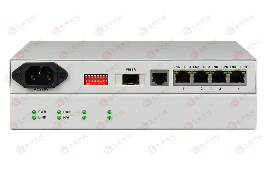 深夜成人视频科技-普通型 4路百兆電 光纖收發器