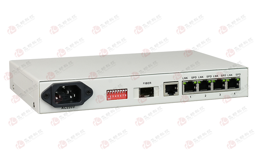 深夜成人视频科技-普通型 4路千兆電 光纖收發器