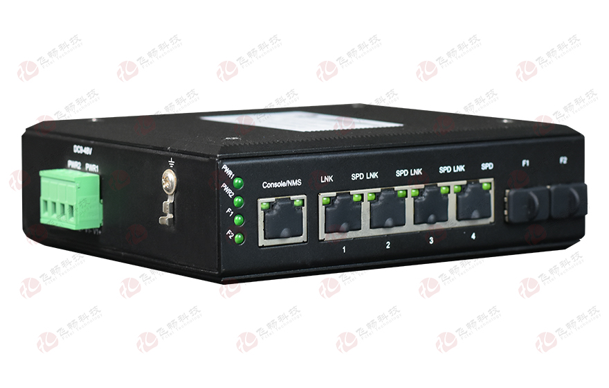 深夜成人视频科技-網管型 4千兆電+2路千兆光(SFP) 工業軌式環網成人深夜网站