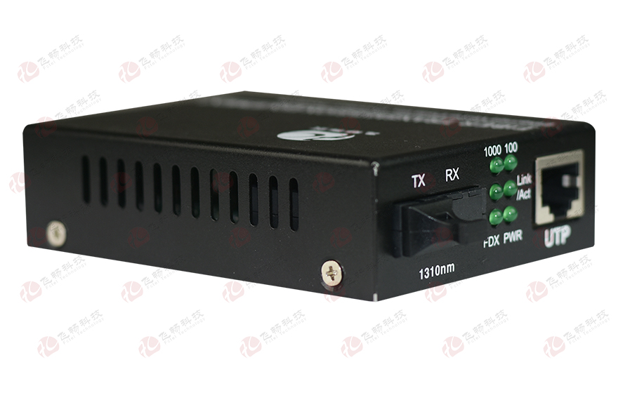 深夜成人视频科技-帶LFP功能 千兆1光1電 光纖收發器