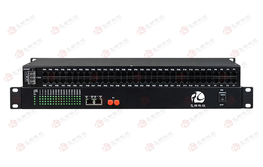 深夜成人视频科技-64路電話（RJ11）+2路千兆以太網 電話深夜视频网站