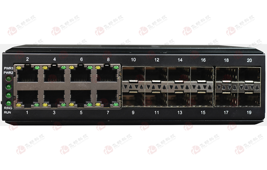 深夜成人视频科技-工業級 管理型8路千兆電+12路千兆SFP光口 成人深夜网站
